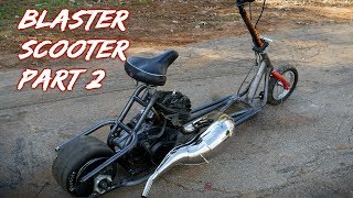 Yamaha Blaster 200cc Drag Scooter Build Part 2 [upl. by Nosle]