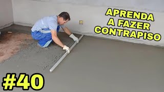 40Como fazer contrapiso com pedrisco concreto usinado [upl. by Lavro]