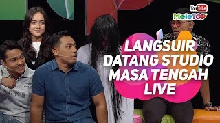 Langsuir datang studio MeleTOP masa tengah live  Hannah Delisha  Syafiq Kyle amp Firdaus Nadxaman [upl. by Amathiste]