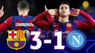 Barcelona vs Napoli 31 Champions League Round of 16 2nd Leg  MATCH REVIEW [upl. by Anuahs]