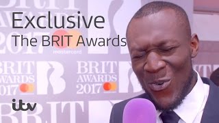 The BRIT Awards 2017  Stormzy Interview  ITV [upl. by Maisey]