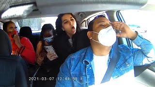 Uber Driver Attacked and Coughed On by Angry Passenger [upl. by Notsuj979]