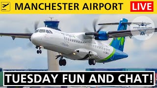 Tuesday Late Afternoon Plane Spotting Action  4pm UK  Manchester Aiport [upl. by Manouch]