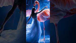 A woman performs a fusion with the flamingo on AGT americagottalent magic [upl. by Emmet]