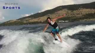 WakeSurfing Flathead Lake Montana [upl. by Civ]