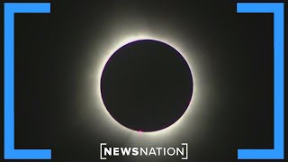 Solar flares planets visible during total solar eclipse  NewsNation Now [upl. by Cammy]