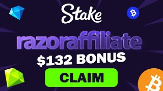 Stake Bonus Promo Code  quotRAZORAFFILIATEquot  BEST PROMO CODE 2024 [upl. by Neehsuan]