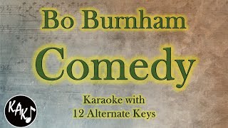 Comedy Karaoke  Bo Burnham Instrumental Lower Higher Female Original Key [upl. by Wrand]