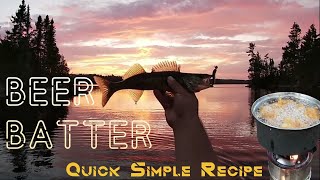 BEER BATTER for fish Quick Simple Recipe [upl. by Ahsimrac]