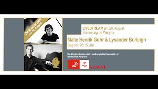 LivestreamKonzert Malte Henrik Gohr amp Lysander Burleigh [upl. by Brandise]