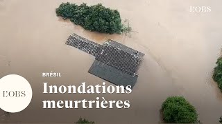 Des inondations monstres font 21 morts dans le sud du Brésil [upl. by Sandor]