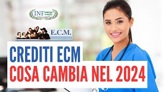 Sblocca la tua conoscenza dei crediti ECM cambiamenti nel 2024 [upl. by Keenan188]