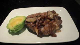 Pan Fried Chopped Sirloin Steak w Caramelized Onions [upl. by Ilahtan]