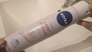 Easy to Use Deodorant With Nice Smell  NIVEA Pearl amp Beauty Deodorant Spray Review [upl. by Aicilav]