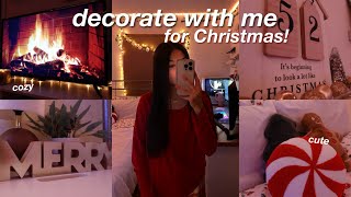 DECORATING MY ROOM FOR CHRISTMAS 2023  decorating amp room tour [upl. by Liatris]