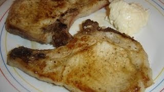 Chuletas de cerdo a la plancha [upl. by Innus342]