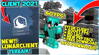 New RILIS juga Optifine LUNAR Client Di MCPE  Optifine Mcpe 2021 [upl. by Crescin]