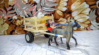 diy horse cart  how to make horse cart form wood  diy horse carriage [upl. by Dino]