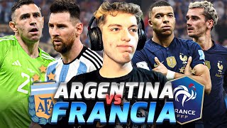 REACCION AL ARGENTINA 3 4 FRANCIA 3 2  FINAL DEL MUNDIAL QATAR 2022 [upl. by Anyela294]