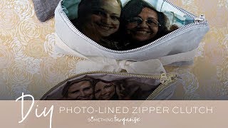 DIY MotheroftheBride PhotoLined Zipper Makeup Bag [upl. by Tomasina]