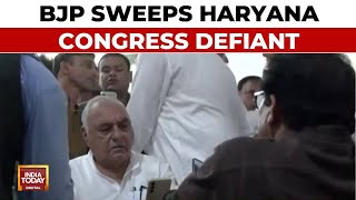 Haryana Election 2024 Results Bhupinder Hooda Claims Cong Will Get Majority Will Score Last Goal [upl. by Akayas506]