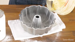 How to Grease a Bundt Pan the Right Way I Taste of Home [upl. by Elmajian]