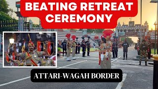 Watch Beating Retreat Ceremony At Attari Wagah Border Ahead Of Republic Day  26 January [upl. by Aleakim733]