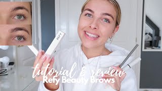 REFY BEAUTY BY JESS HUNT BROW REVIEW AND TUTORIAL  Georgie Palmer [upl. by Anwaf]