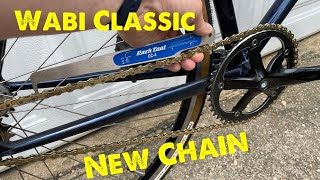 How To Replace A Bicycle Chain Wabi Classic Maintenance [upl. by Prudy]