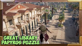 Assassins Creed Origins Great Library Papyrus Location [upl. by Garth]