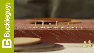 How To Set Rivets in Leather [upl. by Tsui743]