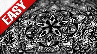 How to draw MANDALA easy way in Clip paint studio [upl. by Jerad259]