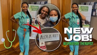 DAY IN THE LIFE AS A RESPIRATORY THERAPIST  FIRST WEEK AT NEW HOSPITAL [upl. by Ennaisoj626]