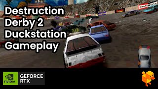 Destruction Derby 2  Duckstation Gameplay [upl. by Odnesor]