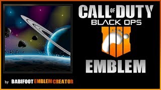 COD BO4 Emblem Tutorial  Space Landscape [upl. by Ayekin]