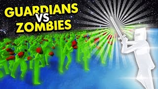 TABS  GUARDIANS VS ZOMBIES ZOMBIE HORDE Totally Accurate Battle Simulator Funny Gameplay [upl. by Rehpinej]