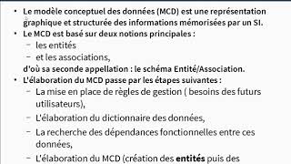 Bases de données dictionnaire de données Relations dépendances fonctionnelles formes normales [upl. by Olivann]