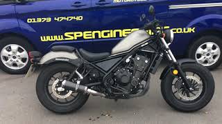 Honda CMX500 Rebel  SP Engineering Exhaust [upl. by Pantheas226]