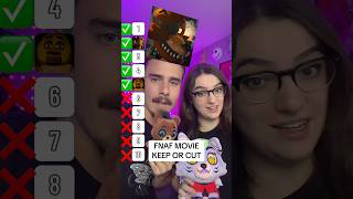 BF plays FNAF KEEP OR CUT with MOVIE CHARACTERS fnaf fivenightsatfreddys fnafmovie [upl. by Melville]