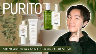 PURITO Skincare Review  NEW  Cleansing Oil Oat Toner Moisturizer Sunscreen sensitive skin 💦 [upl. by Martz510]