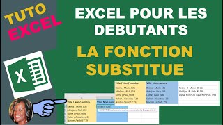 Tuto Excel  La Fonction SUBSTITUE [upl. by Enial354]