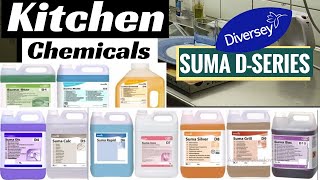 Different types of Kitchen Cleaning Chemicals Suma D  Series Chemicals DiversyTaskiSuma [upl. by Dawaj65]