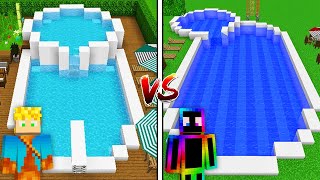 QUEM CONSTRÓI A MELHOR PISCINA NO MINECRAFT [upl. by Enrique]