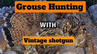 GROUSE HUNTING with VINTAGE SHOTGUN  Newfoundland Canada Spruce Grouse amp Ruffed Grouse [upl. by Barrie]