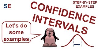 Confidence interval examples  stepbystep examples [upl. by Ecirtram814]