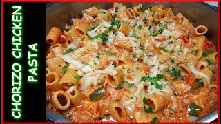 How To Make Creamy Chorizo Chicken Pasta Recipe [upl. by Iohk61]