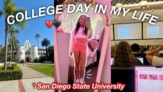 COLLEGE DAY IN MY LIFE AS A FRESHMAN AT SDSU [upl. by Eltsyrhc]