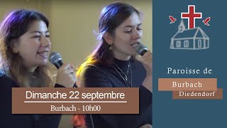 Paroisse de BurbachDiedendorf  Dimanche 22 septembre 2024 [upl. by Reiner23]