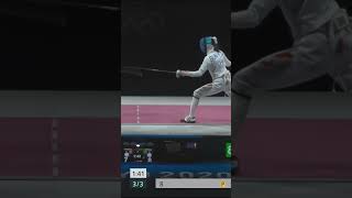 Graceful Fencing MASTERY AM POPESCUs Swift Point Against SUN Y  Tokyo 2020 sports fencing [upl. by Pufahl]