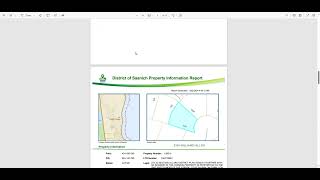 SaanichMap Tutorial Series Property Information Report [upl. by Amsa923]